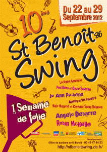Affiche Saint Benoit Swing 2012
